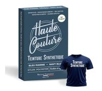 Teinture Textile Bleu Marine - Haute Couture - Polyester & Synthétiques - 14g Colorant + Fixateur - Teinture à la Main - Vêtement, Tissu & Objet 3D - Couleur Intense & Durable