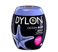 Dylon Teinture textile pour machine à laver, bleu océan, 8.5 x 8.5 x 9.9 cm