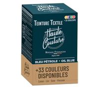 Teinture Textile - Haute Couture - 33 Couleurs - Tout-en-un - 350g - Vêtements et Tissus - Bleu Petrole