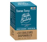 Teinture Textile - Haute Couture - 33 Couleurs - Tout-en-un - 350g - Vêtements et Tissus - Bleu Canard
