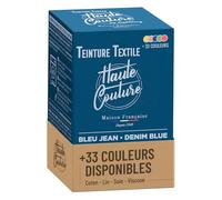 Teinture Textile - Haute Couture - 33 Couleurs - Tout-en-un - 350g - Vêtements et Tissus - Bleu Jean
