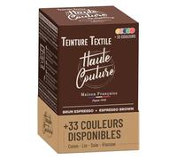 Teinture Textile - Haute Couture - Tout-en-un - 33 Couleurs - 350g - Vêtements et Tissus - Brun Espresso