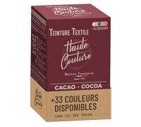 Teinture Textile - Haute Couture - Tout-en-un - 33 Couleurs - 350g - Vêtements et Tissus - Cacao