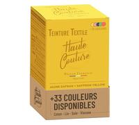 Teinture Textile - Haute Couture - Tout-en-un - 33 Couleurs - 350g - Vêtements et Tissus - Jaune Safran