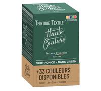 Teinture Textile - Haute Couture - Tout-en-un - 33 Couleurs - 350g - Vêtements et Tissus - Vert Foncé