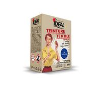 Ideal Teinture textile pour machine – Bleu jean – Fixateur + Sel – 350 g