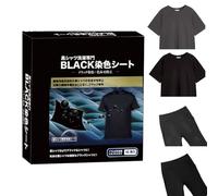 Teinture textile noire, 16 pièces, coloration noire intense et longue durée | Teinture textile synthétique noire avec effet noir profond pour polyester, coton, denim, lin, pantalons et machines à laver