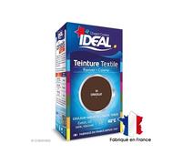 Ideal Teinture textile liquide Mini 10 Chocolat 40 ml + Fixateur 50 g – Coton/lin/soie/viscose