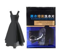 Teinture Vêtements Noir - 50 Feuilles Raviveur Couleur Linge | Doux Restaurateur Textile T-Shirt Jean | Coton Laine Lin Maison Voyage, Portable Bureau Salle Bain