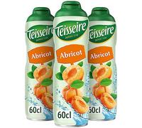 Teisseire Sirop d'Abricot pour Boisson Rafraîchissante, Cocktails (3x60cl)