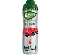 Teisseire Sirop de boisson Grenadine 0 % - 600 ml - Sirop au goût du fruit (1 pièce)