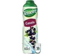 Teisseire Sirop de Cassis pour Boisson Rafraîchissante, Cocktails, Bidon Recyclable 60cl