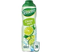 Teisseire Sirop de Citron Vert pour Boisson Rafraîchissante, Cocktails, Bidon Recyclable 60cl