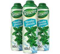 Teisseire Sirop de Menthe Glaciale pour Boisson Rafraîchissante, Cocktails, Bidon Recyclable (Pack de 3)