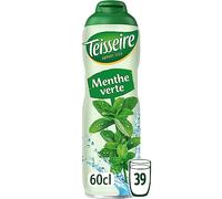 Teisseire Sirop de Menthe Verte pour Boisson Rafraîchissante, Cocktails, Bidon Recyclable 60cl