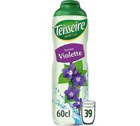 Teisseire Sirop de Violette pour Cocktail, Boisson rafraîchissante, Bidon Recyclable 60cl