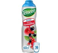 TEISSEIRE Sirop Grenadine Zéro Sucre 60 cL