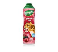 TEISSEIRE Sirop Léo Cerise et Cassis - Format familial 60 cL - 30% moins sucré - Arômes 100% naturels - Bouteille métal pratique pour enfants - Lot de 3