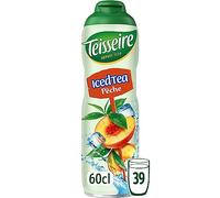 Teisseire Sirop Saveur Iced Tea Pêche pour Boisson Rafraîchissante, Cocktails, Bidon 60cl