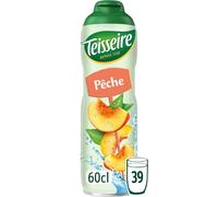 TEISSEIRE - Sirop Saveur Pêche Gourmande, Parfait pour Rafraîchir Vos Boissons (60cL) - Lot de 3 - vendu par Lot