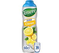 Teisseire Zéro Sucre, Sirop de Citron pour Boisson Rafraîchissante, Cocktails, Bidon (1 unité)