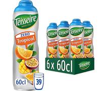 Teisseire – Sirop Tropical Zéro Sucre – 6 x 60 cl (Pack de 6)