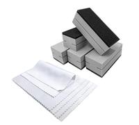 Tek Automotive Lot de 10 revêtements en céramique Pro - 5 chiffons en microfibre (12 x 10 cm) et 5 tampons applicateurs en mousse - Microfibre de qualité supérieure et design ergonomique pour