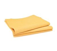 Tek Automotive Lot de 2 chiffons de séchage en peau de chamois synthétique perforé, 55 x 45 cm, très absorbant, sans traces, séchage rapide, idéal pour kit de nettoyage de voiture et kit de lavage de