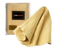 Tek Automotive Peau de chamois pour voiture - Qualité professionnelle XXL - Tanné à l'huile de morue - 100 % véritable chiffon en cuir honteux pour séchage et polissage de voiture