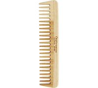 Tek grand peigne à cheveux avec dents larges en bois de frêne - 100% fabriqué en Italie