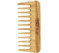 Tek micro peigne à cheveux en bois de frêne avec dents larges - 100% fabriqué en Italie