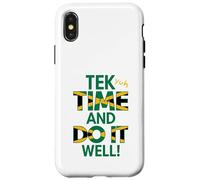 Tek Yuh Time and Do It Well Proverbes jamaïcains et Signification Coque pour iPhone X/XS