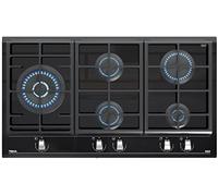 Teka 112570177, Table de cuisson à gaz, 90 cm GZC 95320 XBC BK (E4), Black/ceramic glass