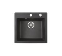 Teka Clivo évier en granit 49x45.5 cm gris/graphite/onyx 40148010