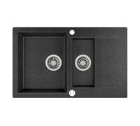 Teka Clivo évier en granit 80x49.5 cm gris/graphite/onyx 40148020