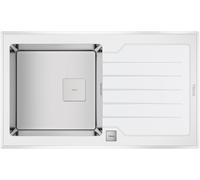 Teka Diamond évier en acier inoxydable 86x51 cm blanc 115100012