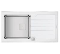Teka Diamond RS15 1C 1E 86 Evier à poser Rectangulaire Acier inoxydable/verre
