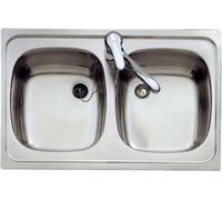 Teka E/800.440 2c Evier rectangulaire double Argent Argent One Size