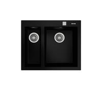 Teka Forsquare évier tegranit 59x50 cm noir 115260019