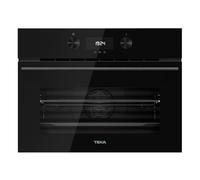 TEKA HLC 8440 C - Four compact 45 cm, four + micro-ondes, système de nettoyage HydroClean ECO, multifonction SurroundTemp, 11 fonctions de cuisson, contrôle tactile, 3 verres, noir