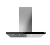 Teka Home DHP 98760 SOS Hotte intelligente horizontale 90 cm, 3 vitesses + 2 intensives, commandes numériques Touch Control, barre LED, moteur sans balais EcoPower, fonction Fresh Air, couleur noire