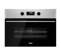 TEKA HSC 644 C Four compact multifonction de 45 cm, SurroundTemp + micro-ondes, 11 fonctions de cuisson, système de nettoyage HydroClean ECO, Touch Control LED, 3 verres, couleur acier inoxydable