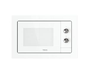 TEKA Micro-ondes intégrable avec décongélation automatique, capacité 20 l, 5 niveaux de puissance, 750 W, verre blanc, modèle NEO MB 6200 BI WH