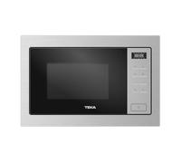 TEKA Micro-ondes intégré avec grill, acier inoxydable anti-traces de doigts, capacité 25 L, 5 niveaux de puissance, 1450 W, 1000 W Quartz Grill, 10 menus d'accès direct, modèle MSEG 825 FI SS