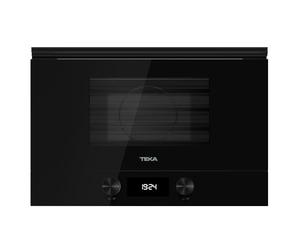 TEKA ML 8220 BIS L Micro-ondes encastrable avec grill, capacité 22 l, 5 niveaux de puissance, sortie 850 W, 9 menus, intérieur céramique, 2 télécommandes d'affichage, verre noir