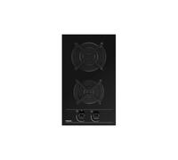 TEKA Plaque à gaz butane, 30 cm, 2 brûleurs, surface en verre trempé, commandes avant ergonomiques, sécurité par thermocouple, système Fast-Click, modèle GBC 32000 KLB