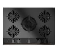 TEKA Plaque gaz GBC75G1, ItalDesign Giugiaro, Noir mat Noir G