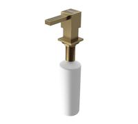 TEKA PS111-BN - Distributeur de savon PVD minimaliste 350 ml, pour évier - Exclusif et élégant, s'adapte au design de n'importe quelle cuisine, nettoyage facile, en acier inoxydable, couleur or laiton