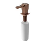 TEKA PS111-BN - Distributeur de Savon PVD Minimaliste 350 ML, pour évier Exclusif et élégant, s'adapte au Design de n'importe Quelle Cuisine, Nettoyage Facile, en Acier Inoxydable, Couleur cuivre