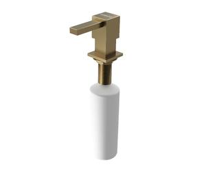 TEKA PS111-BN - Distributeur de savon PVD minimaliste 350 ml, pour évier - Exclusif et élégant, s'adapte au design de n'importe quelle cuisine, nettoyage facile, en acier inoxydable, couleur or laiton